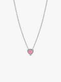 Pink Elevated Heart Necklace