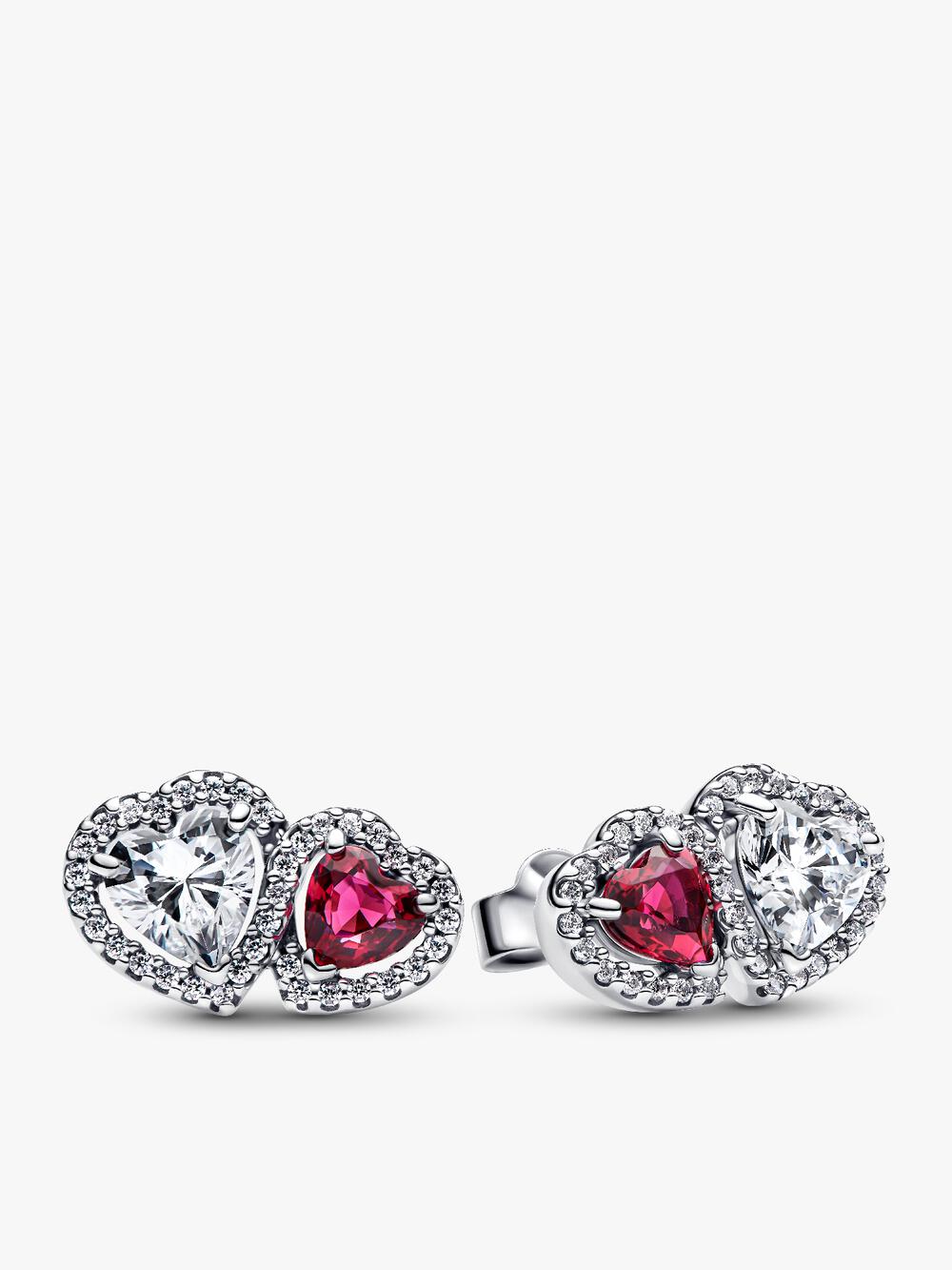 Round Pavé Halo Stud Earrings